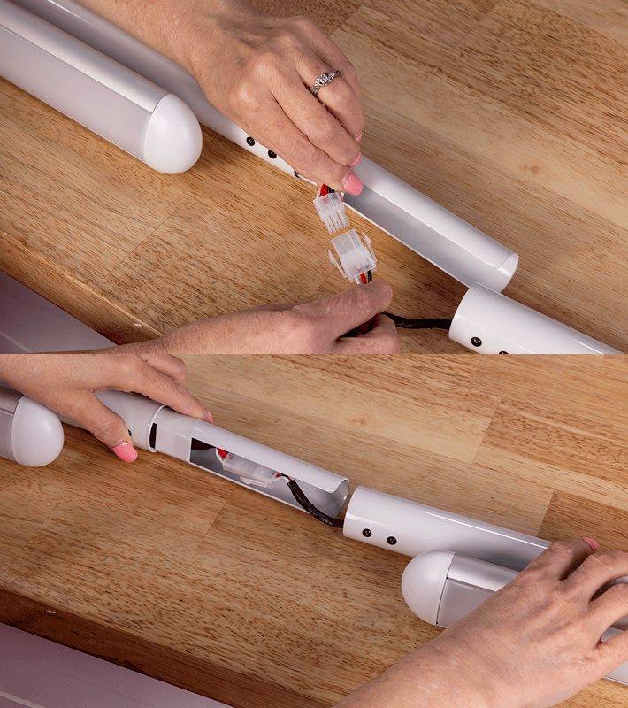 Easy assembly of the Finesse Aura light bar