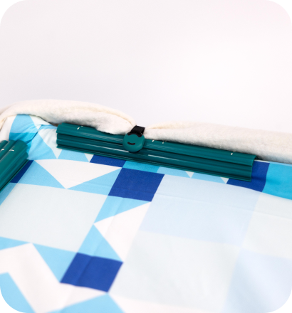 Fabric management clips with guides