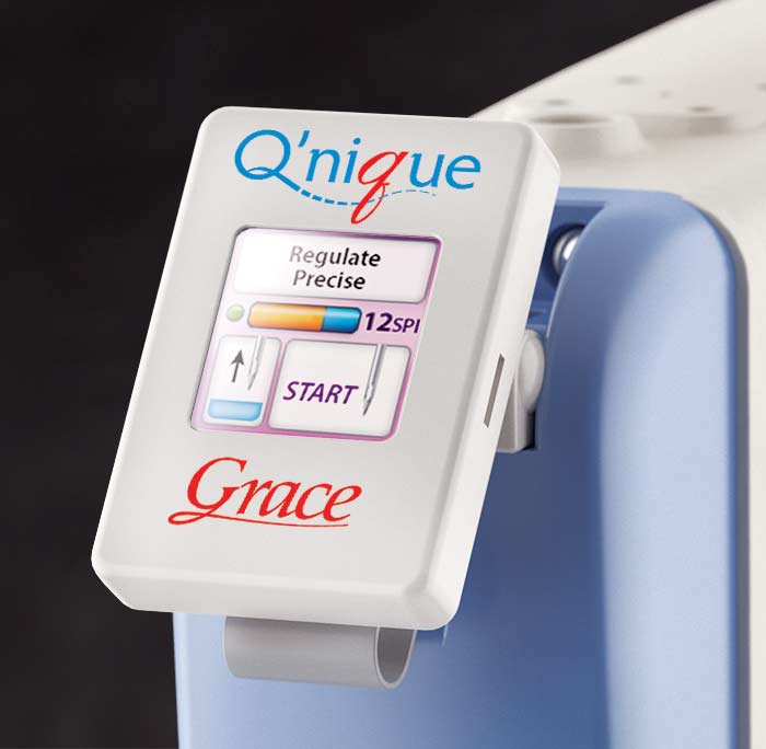Grace quilting machine screen