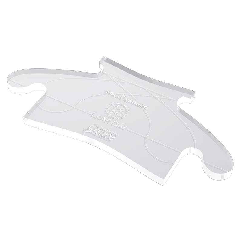 Ruler Template - 2in Feather Image