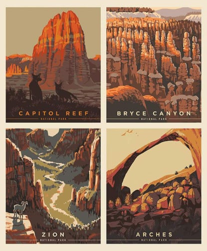 Pillow Panel - Utah from National Parks (RBD)