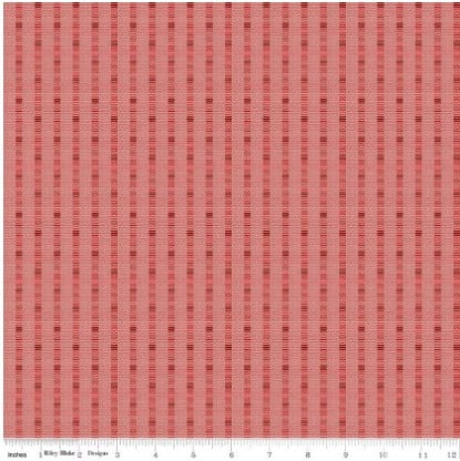 Shadow Stripe Red from Stitcher's Flannel (RBD)