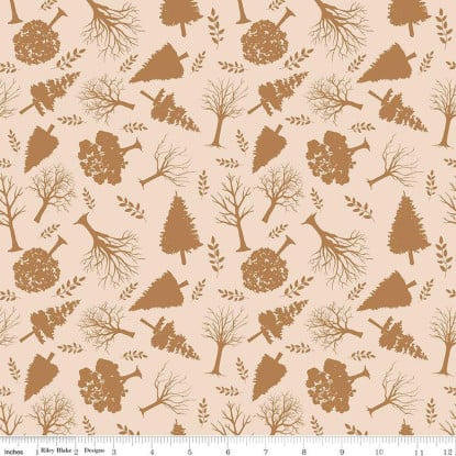Trees Cream from Flannel Into the Woods (RBD)