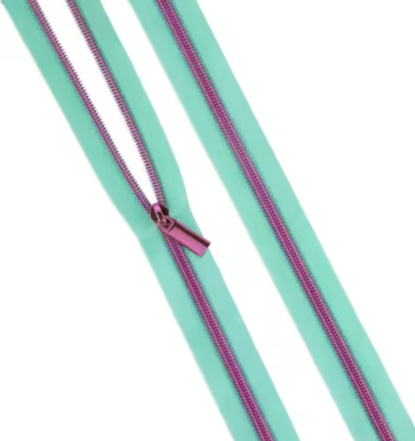 Raindrop #5 Nylon Tula Pink Coil Zipper