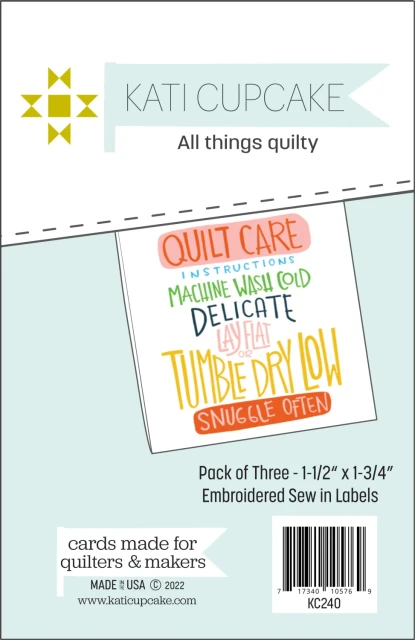 Quilt Care Instructions Sew In Labels