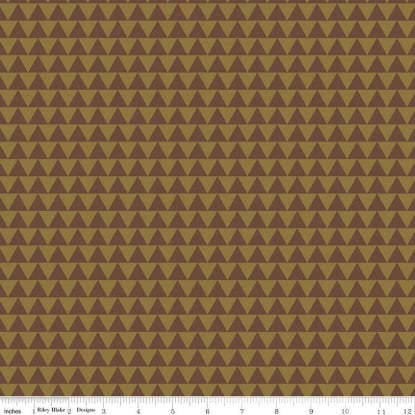 Triangles Brown from Flannel Into the Woods (RBD)