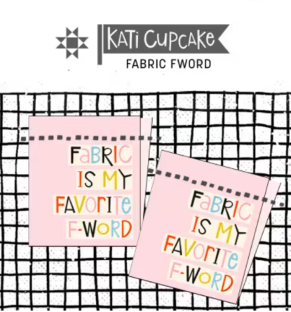 Kati Cupcake Quilt Tags - Fabric Fword