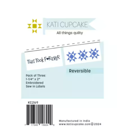 Kati Cupcake Quilt Label - This Took Forever