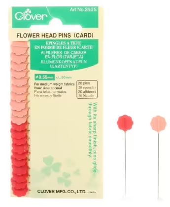 Flower Head Pin Size 32 - 2in 20ct (Clover)