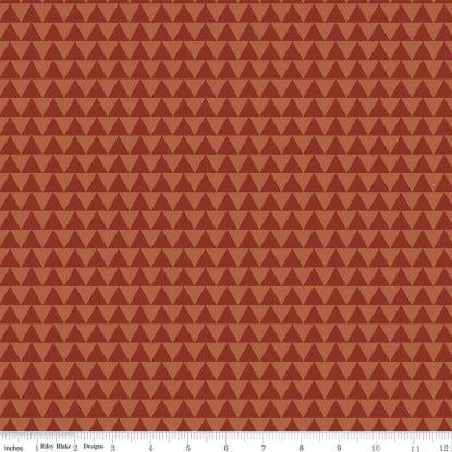 Triangles Rust from Flannel Into the Woods (RBD)