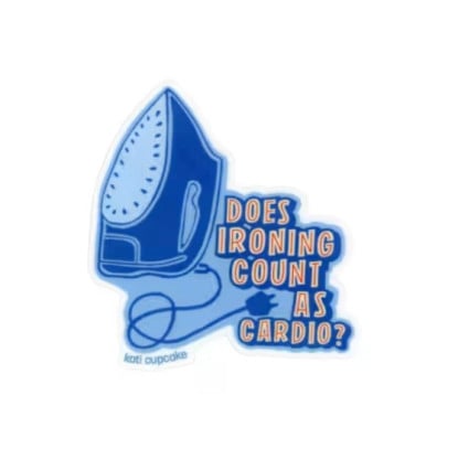 Kati Cupcake Sticker - Does Ironing Count